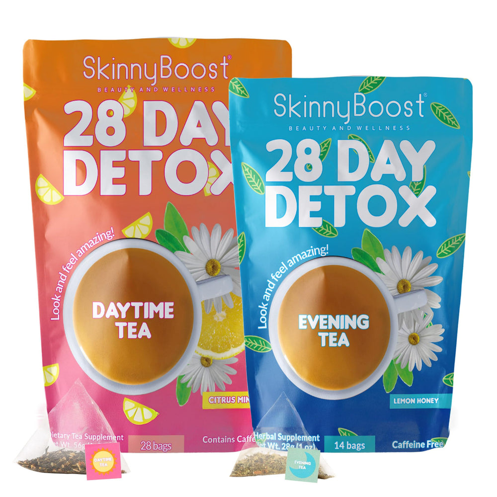SkinnyBoost Daytime tea bags for a refreshing morning boost and metabolism-friendly routine