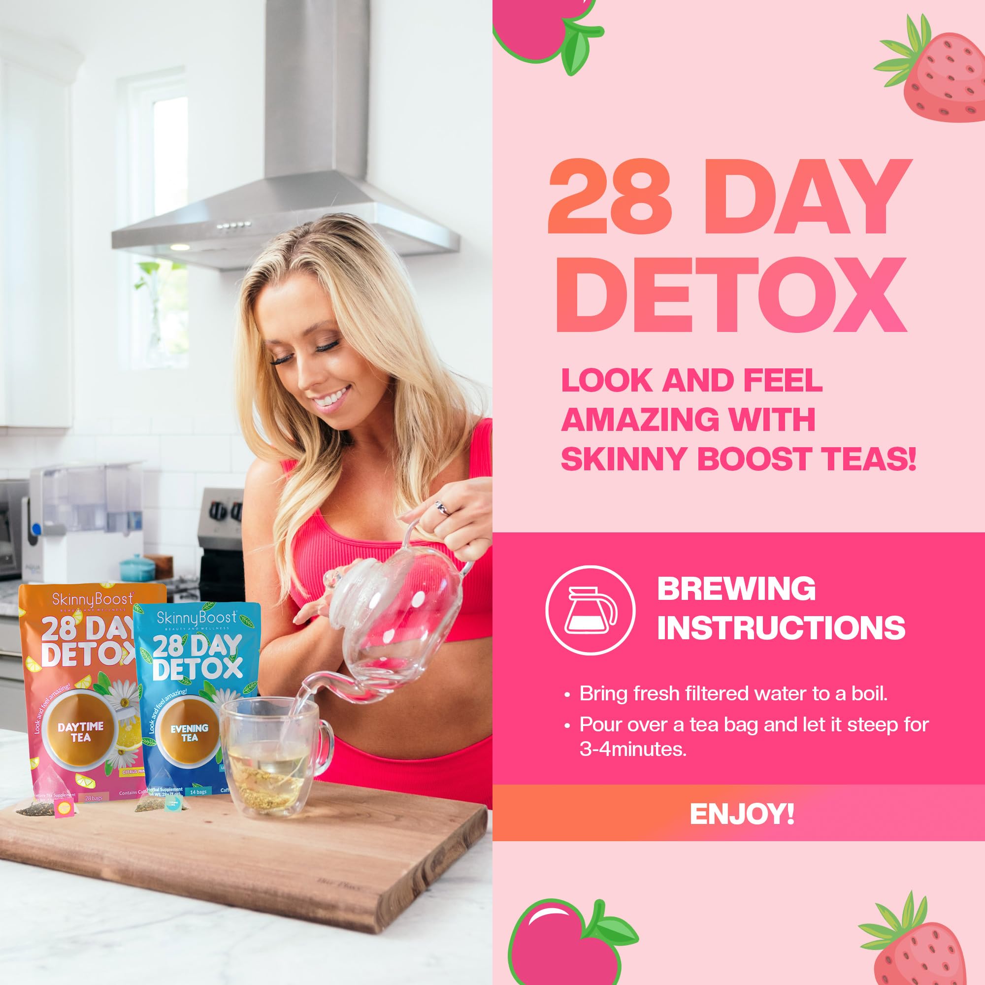 SkinnyBoost Green tea leaves showing natural ingredients and flavor