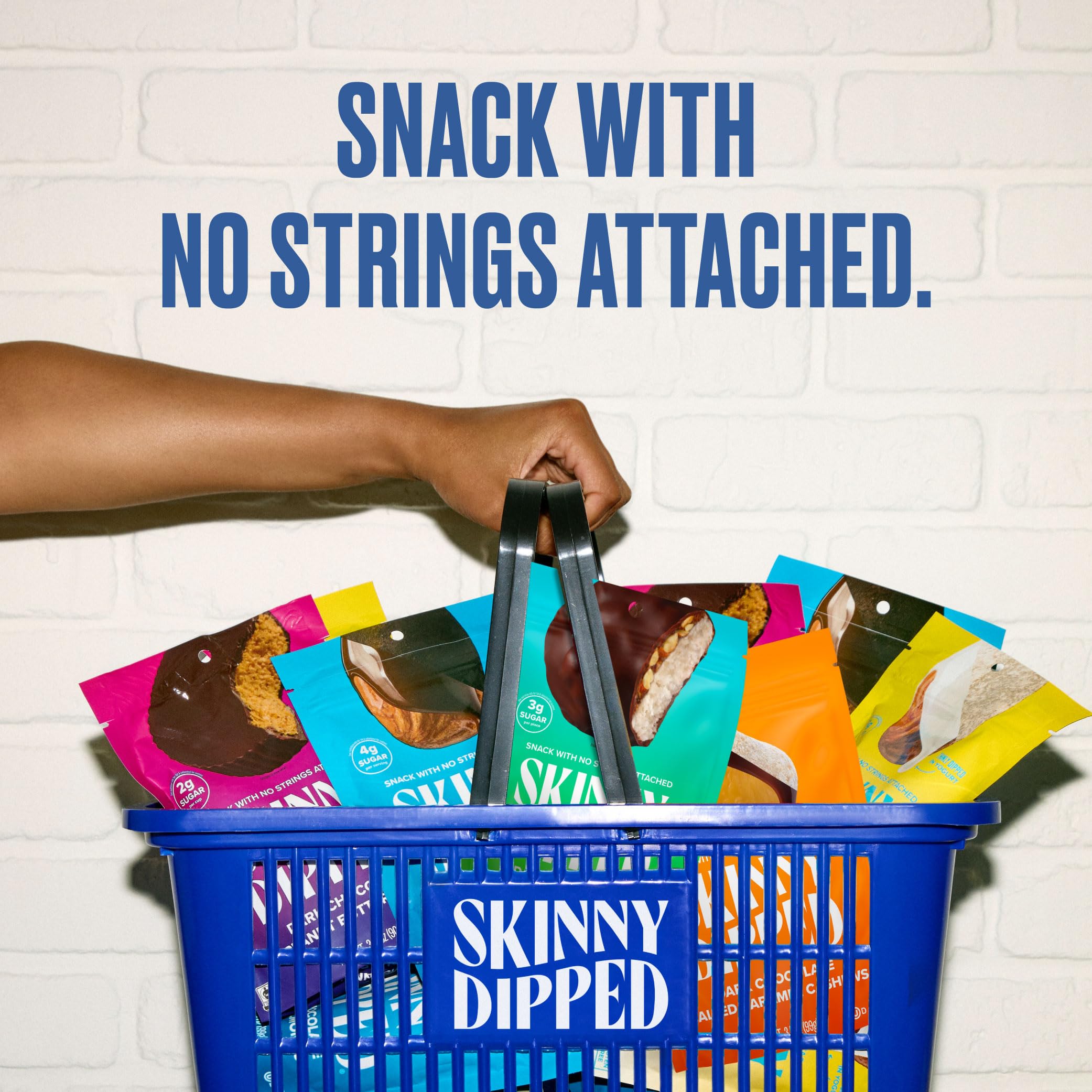 SkinnyDipped sea salt detail balances sweetness for a savory bite.
