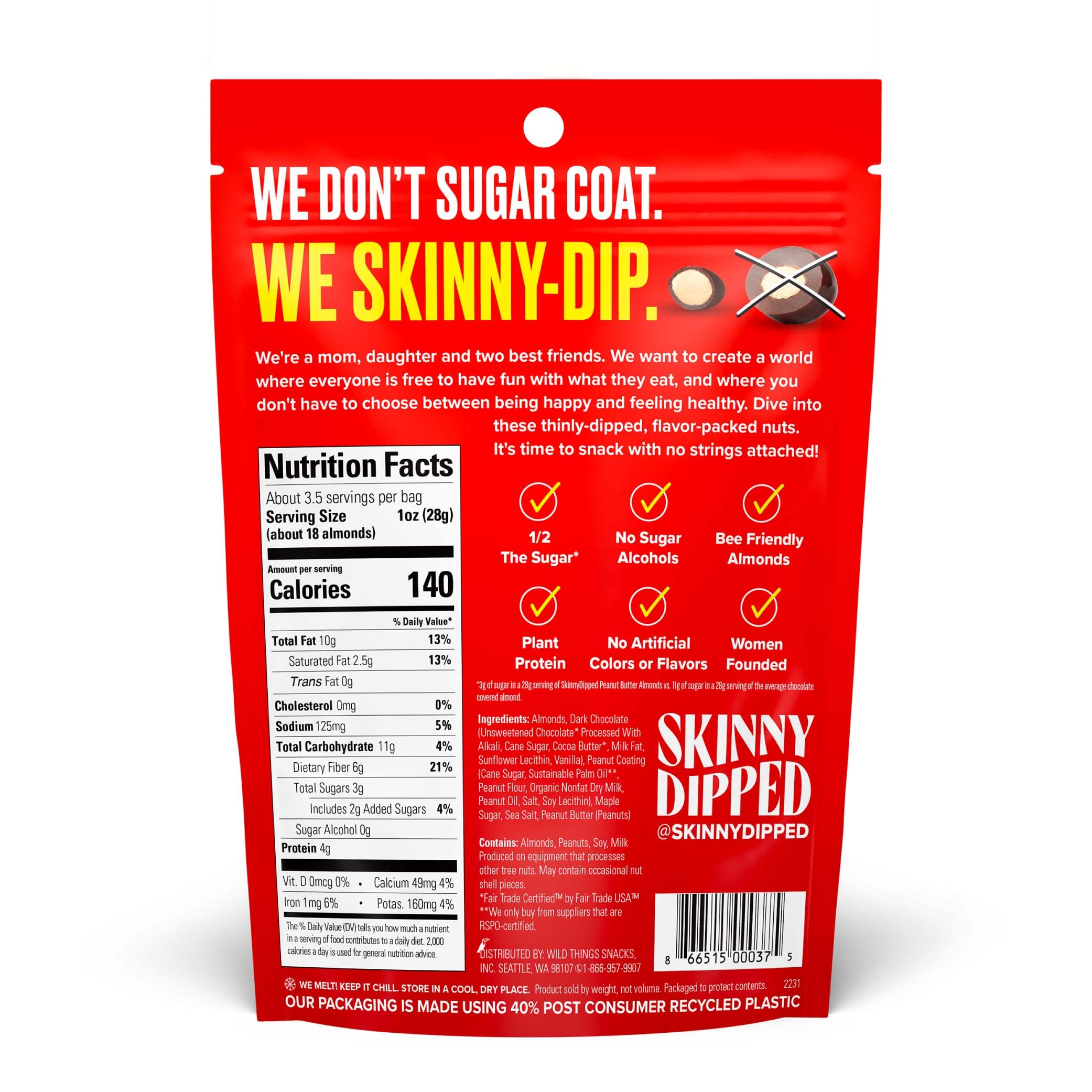 SkinnyDipped Dark Chocolate Cups, bite-size chocolate treat
