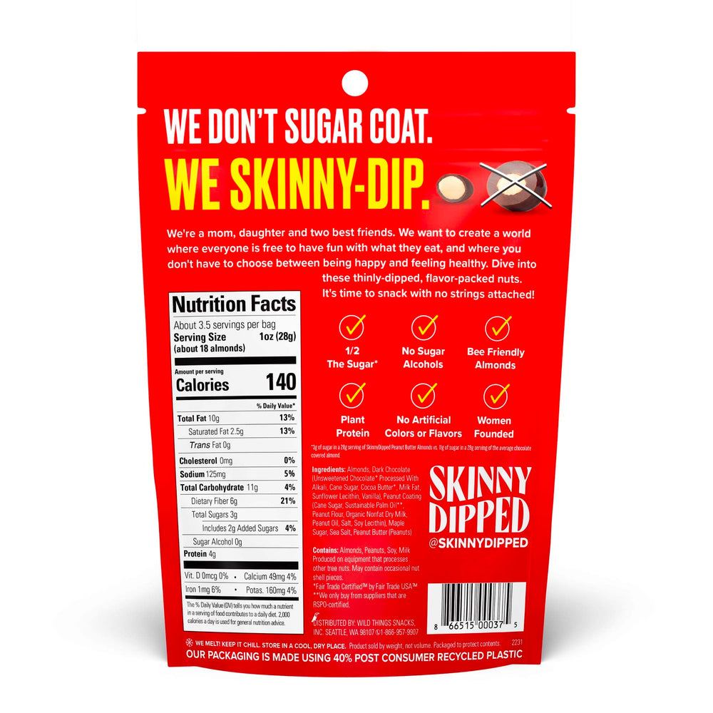 SkinnyDipped Dark Chocolate Cups, bite-size chocolate treat