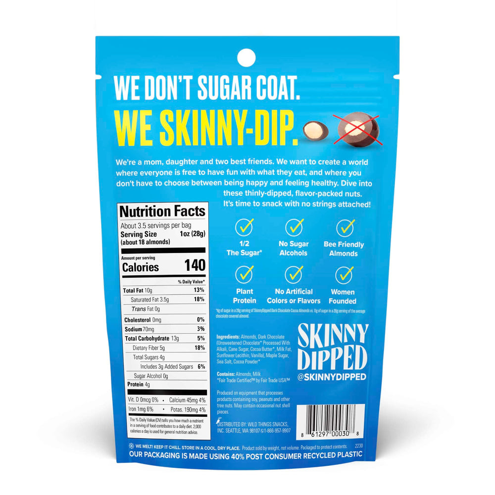 SkinnyDipped Lemon Bliss Almonds, citrus-kissed almonds with chocolate