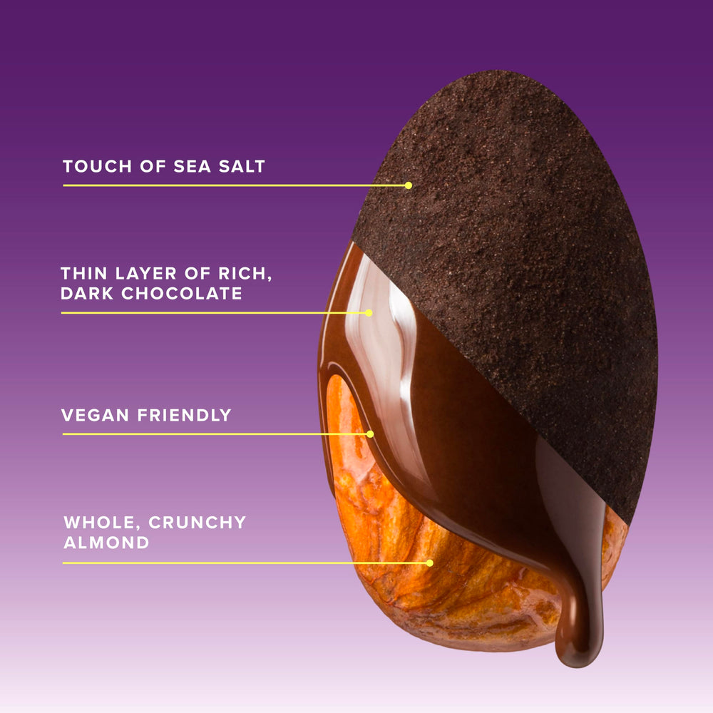 SkinnyDipped mini bag shows a 60-calorie portion for easy snacking.