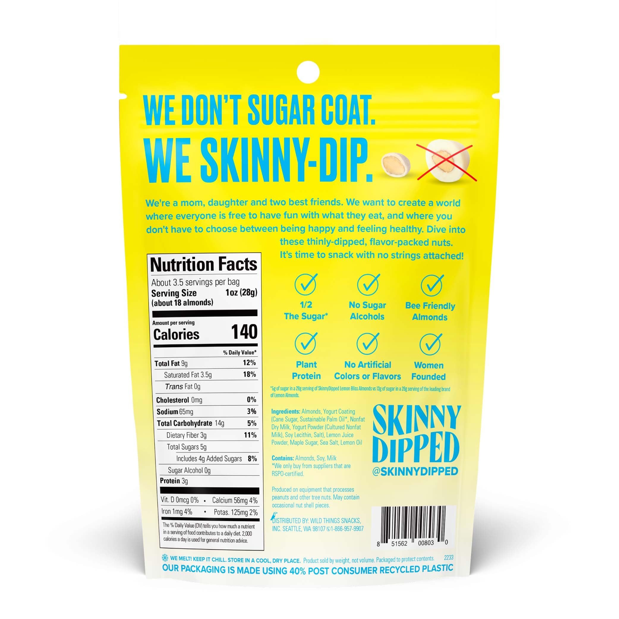 SkinnyDipped Salted Caramel Cashews, sweet-salty crunch with nuts