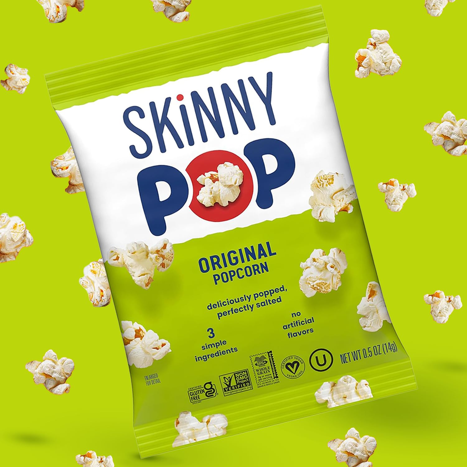 Gluten-free popcorn pack suitable for shared spaces