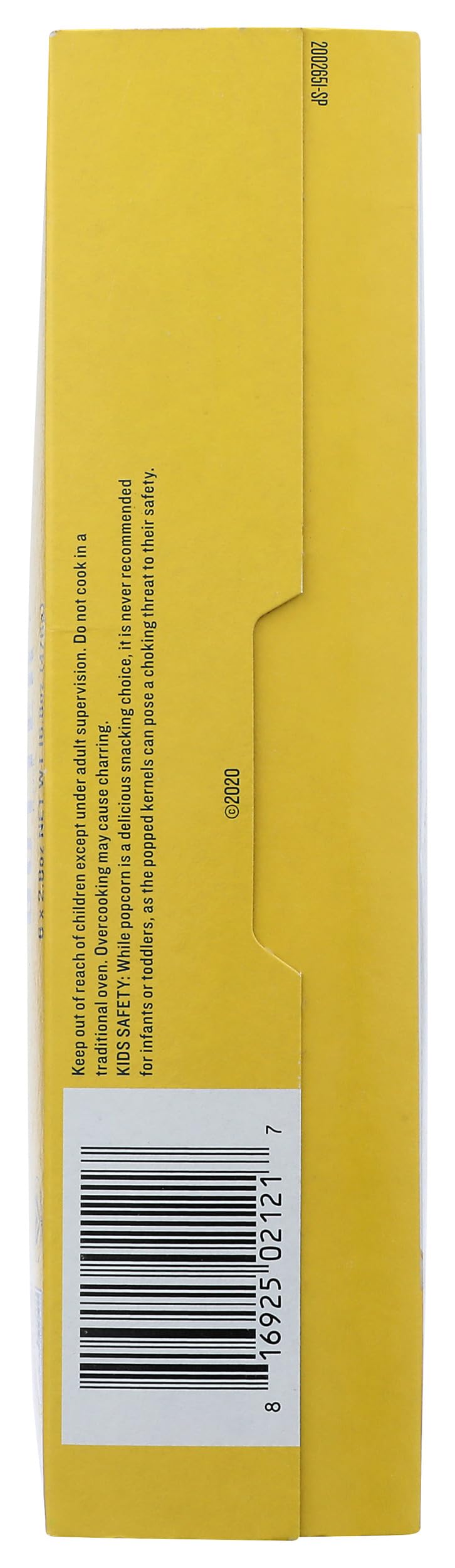 SkinnyPop bag detail highlights simple ingredients