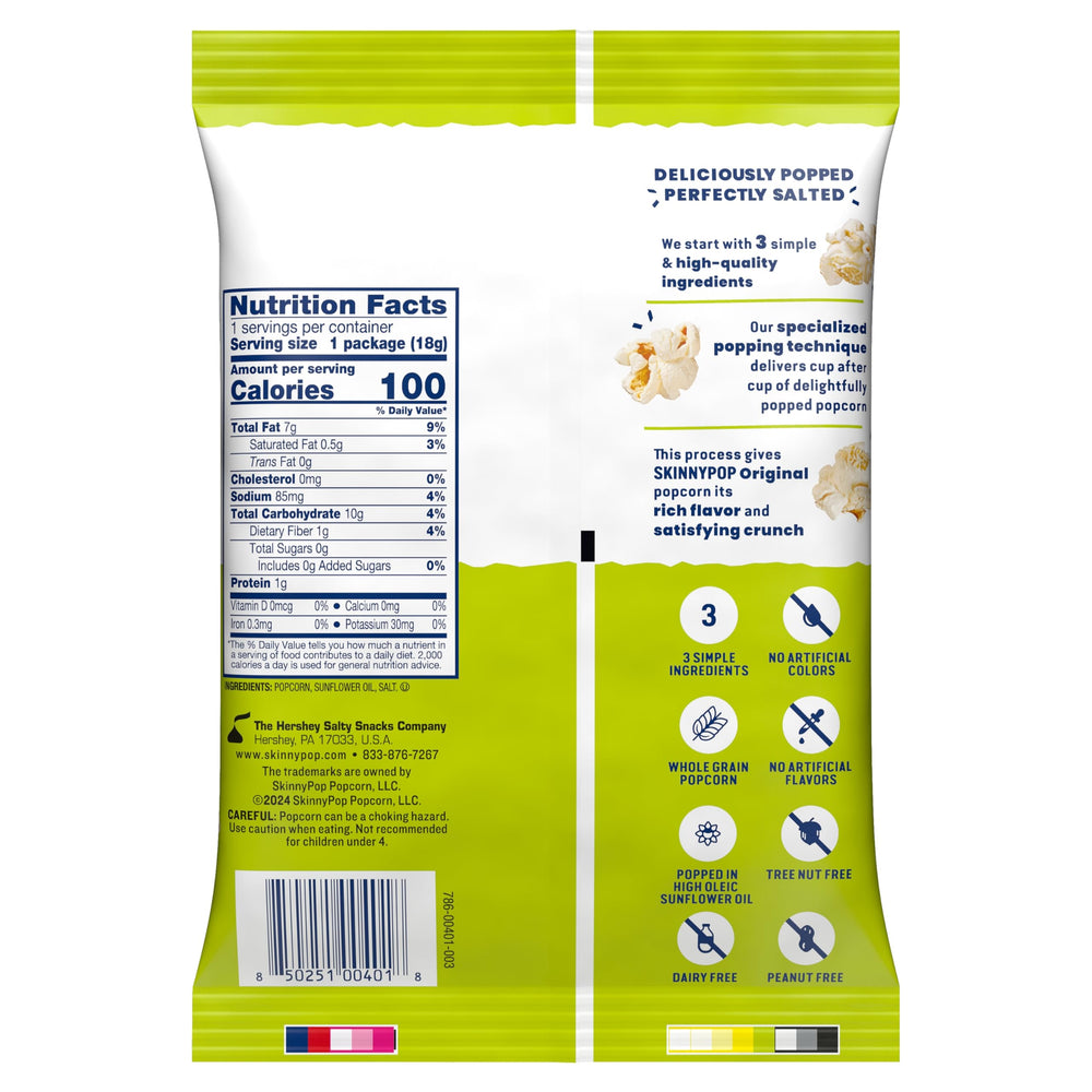 SkinnyPop Original six-box pack for convenient sharing and stocking.