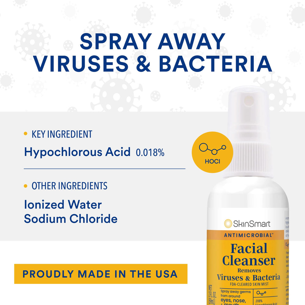 SkinSmart in a grocery store setting emphasizes facial hygiene while shopping.