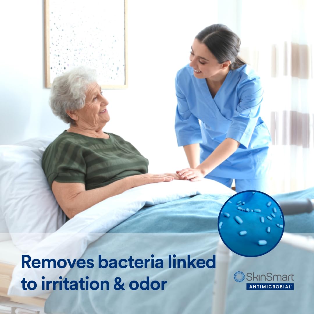 SkinSmart odor-reduction feature highlighted in product visuals