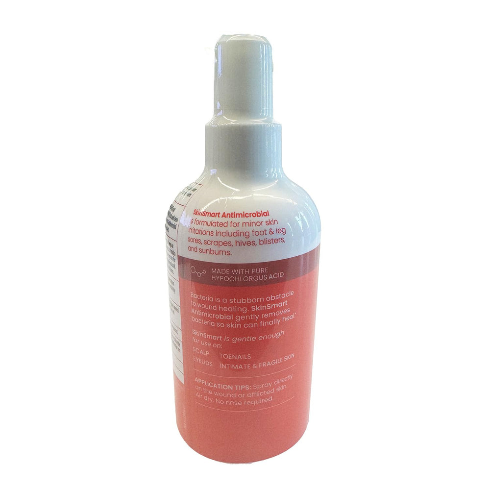 SkinSmart Antimicrobial Wound Therapy eyelid-safe use note emphasizes safe application near eyes