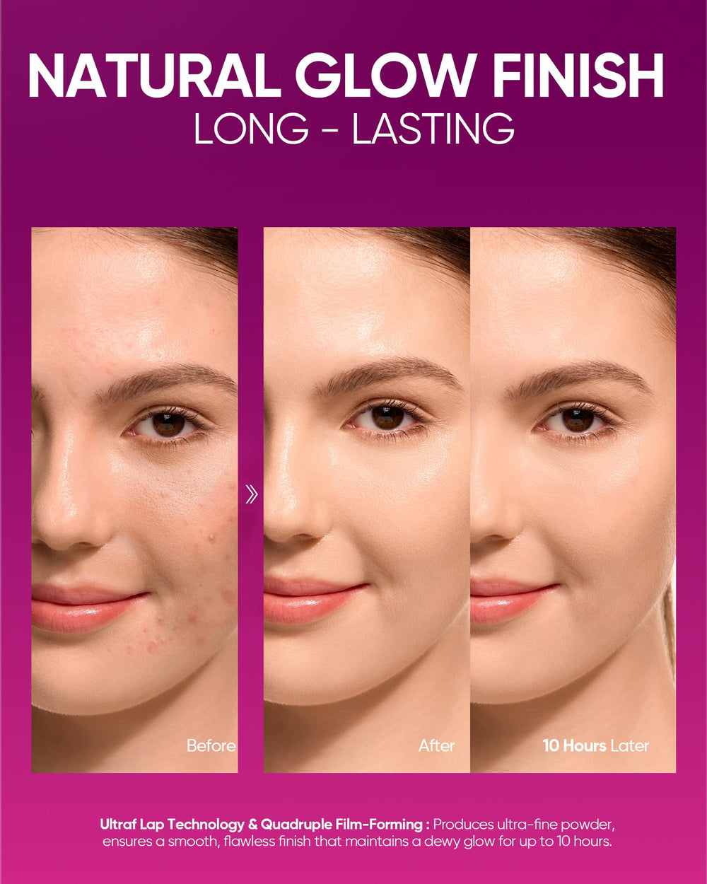 SKINTIFIC Cover Glow buildable coverage layer shows customizable results