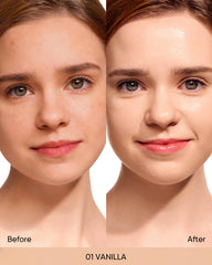 SKINTIFIC Cover Glow Perfect Cushion shows easy dispense for quick touch-ups on the go.
