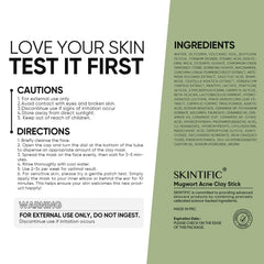 Close-up of Mugwort Clay Stick Mask formula delivering soothing, balanced purification.