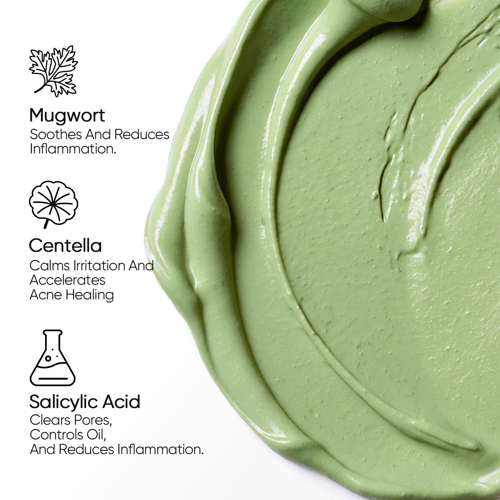 Mugwort and Centella deliver gentle exfoliation without harsh scrubbing.