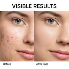 Packaging and texture shown for a weekly reset routine for oily skin.