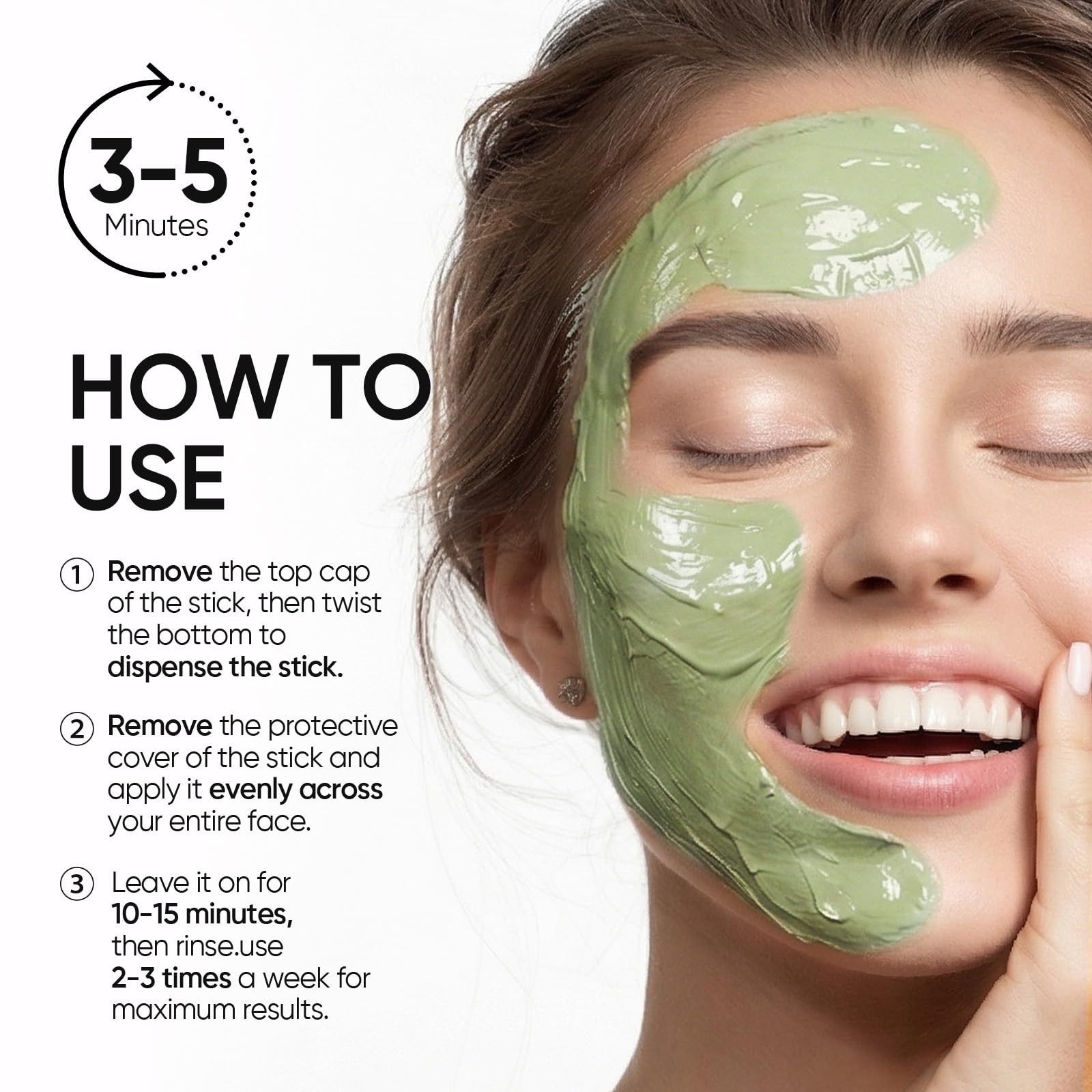 Vegan formula powered by mugwort and centella for gentle care.