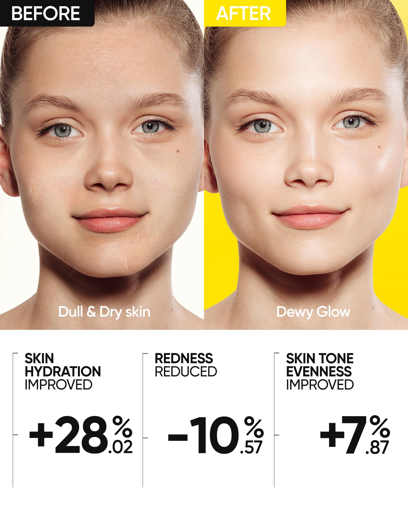 Skintific Radiance Booster Serum Spray used as makeup primer for smoother skin