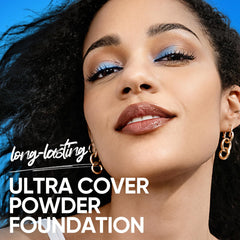 Close-up of fine 4-micron texture delivering a pore-blurring, non-cakey finish