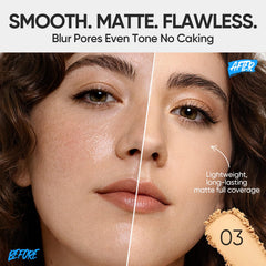 Open SKINTIFIC Ultra Cover Powder Foundation Petal compact with dual-sided puff for versatile application.