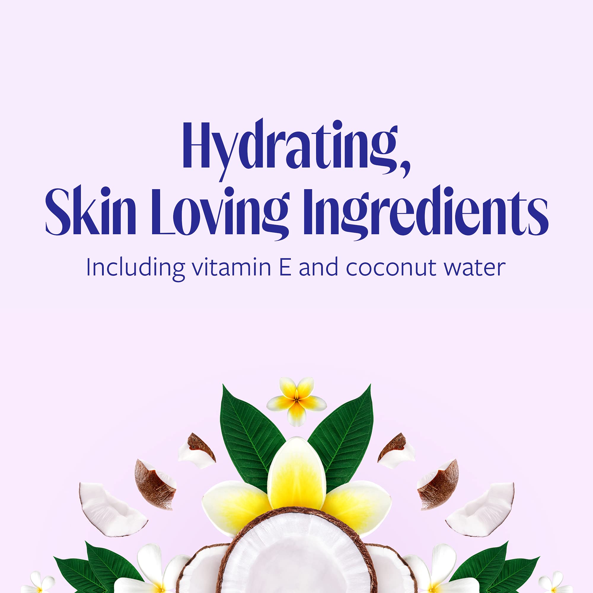 Skintimate Coconut Delight creamy lather highlights rich foam for comfortable glide.