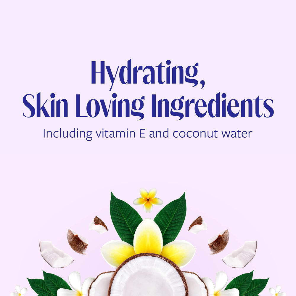 Skintimate Coconut Delight creamy lather highlights rich foam for comfortable glide.