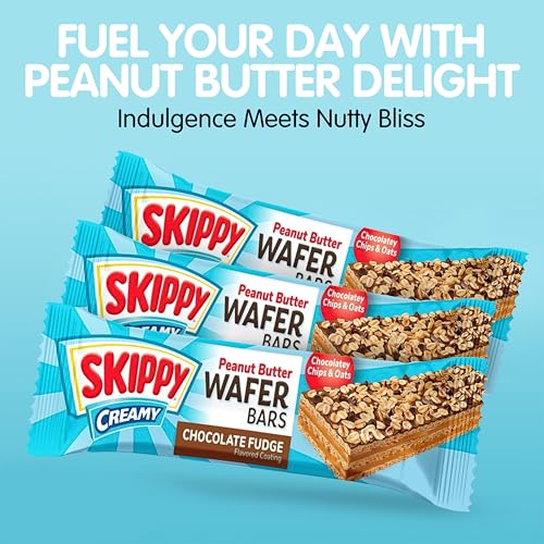 SKIPPY chocolate fudge layer provides a smooth contrast to peanut butter