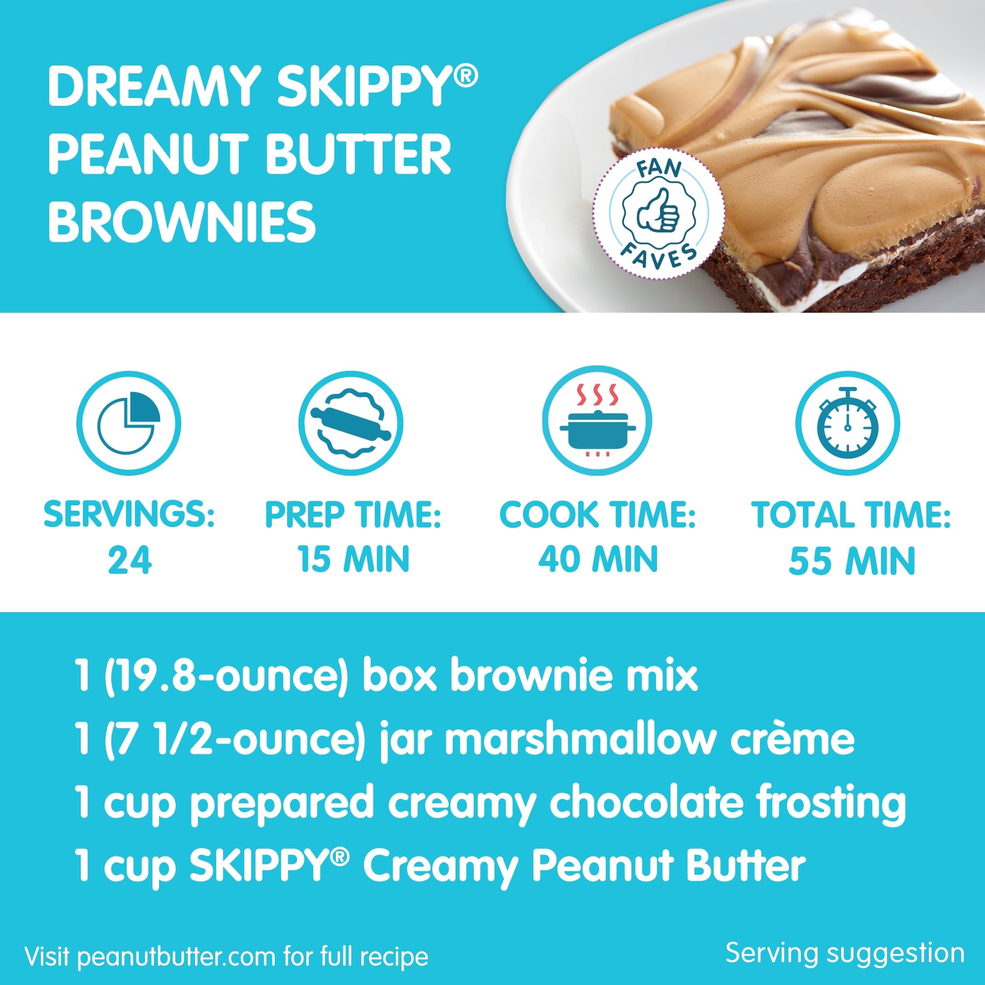 SKIPPY Creamy nutrition panel shows seven grams of protein per serving.