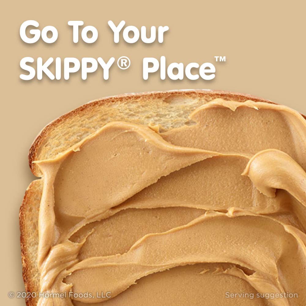 SKIPPY peanut butter on crackers for quick tastiness