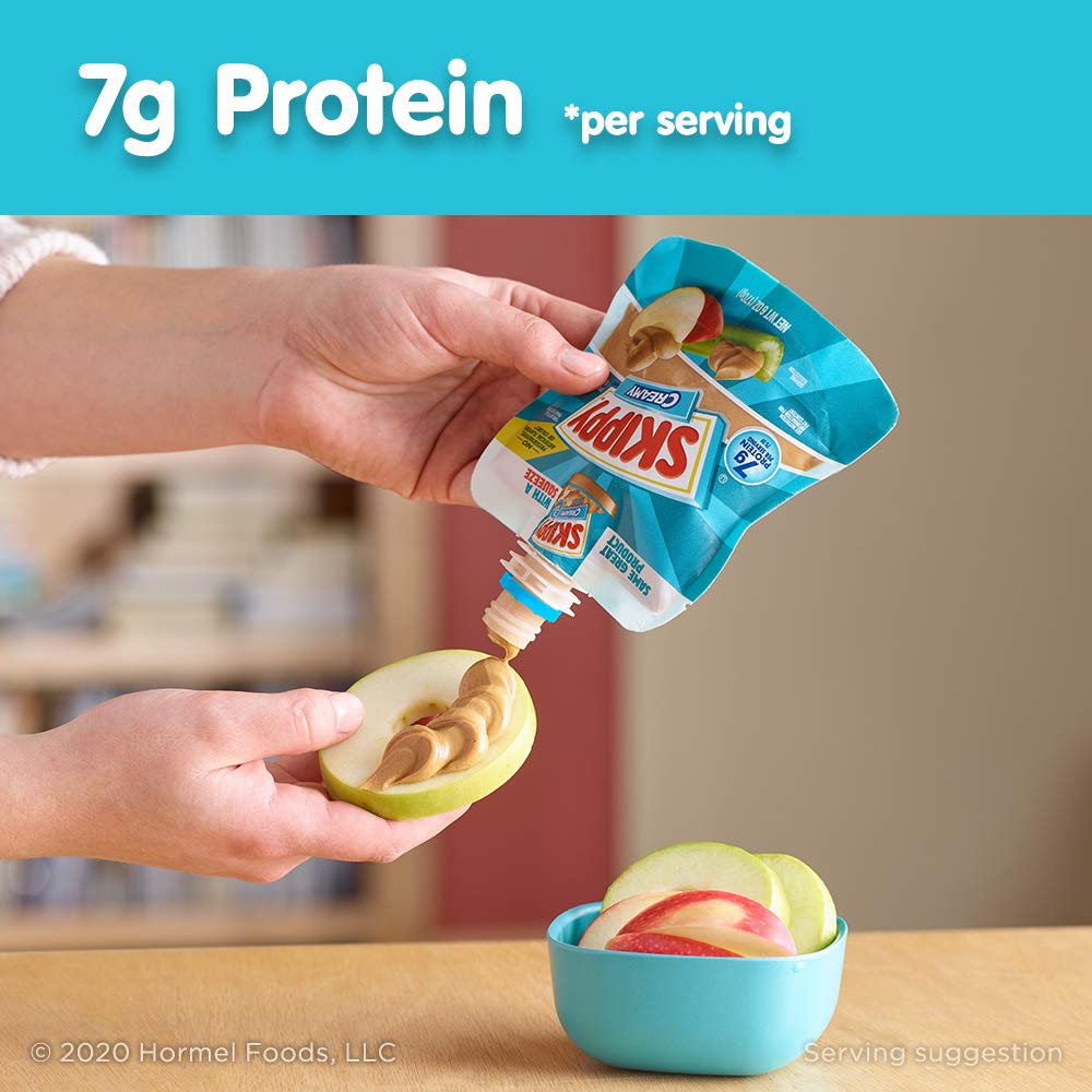 SKIPPY Squeeze 6-pack display emphasizes value and portability for families.