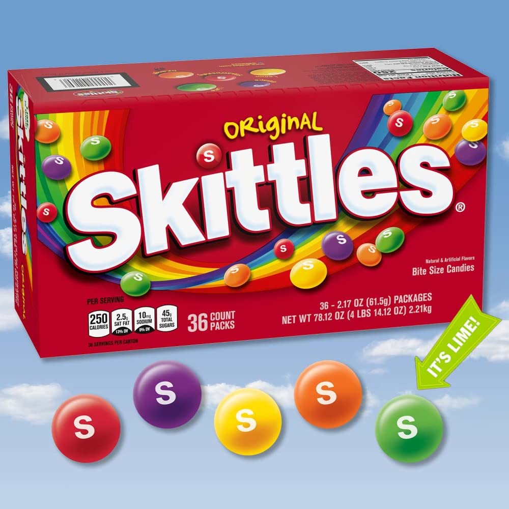 Skittles Original individually wrapped packs for on-the-go snacking