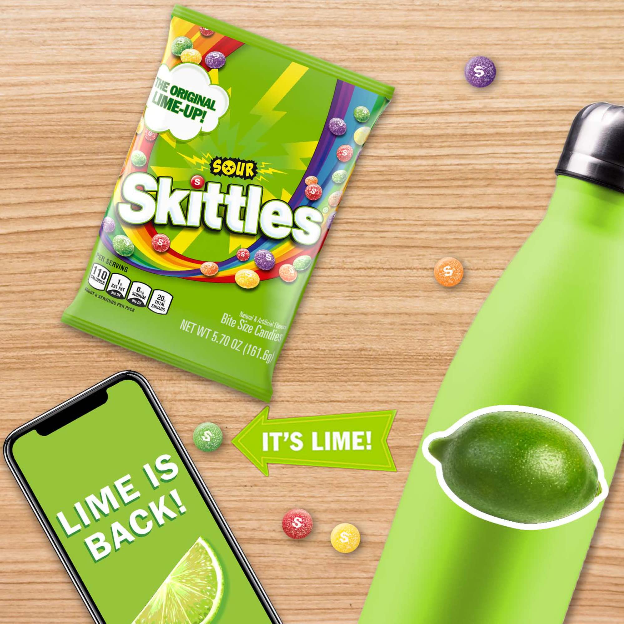 Skittles Sour gluten-free gelatin-free option suitable for diverse diets.