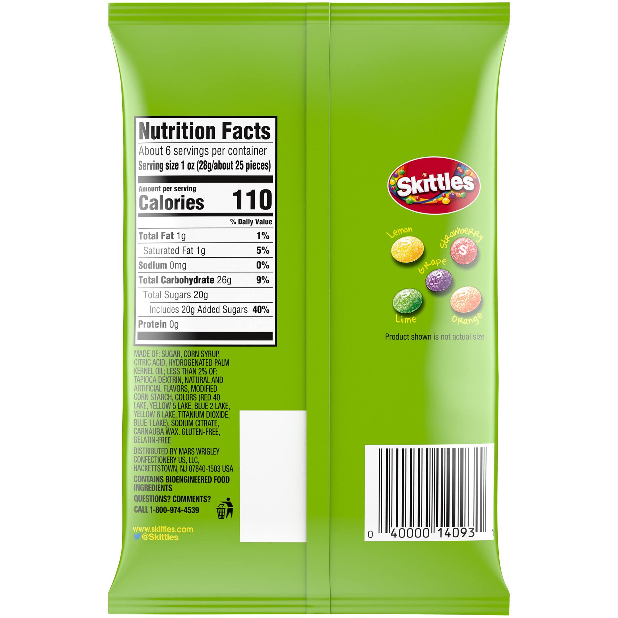 Skittles Sour flavors rainbow emphasizing five tangy options for flavor exploration.