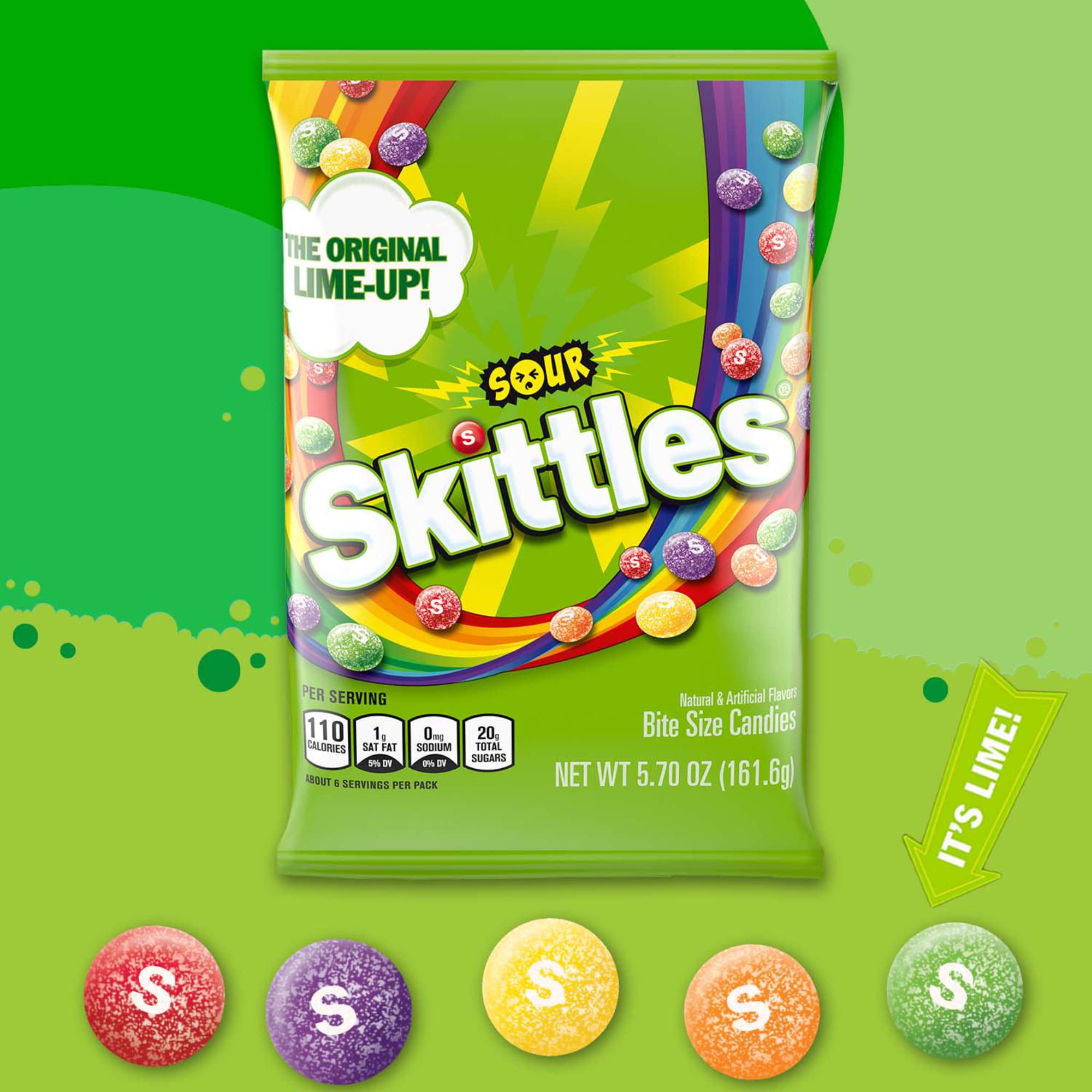 Skittles Sour party-snacks shown in bowls to liven gatherings.