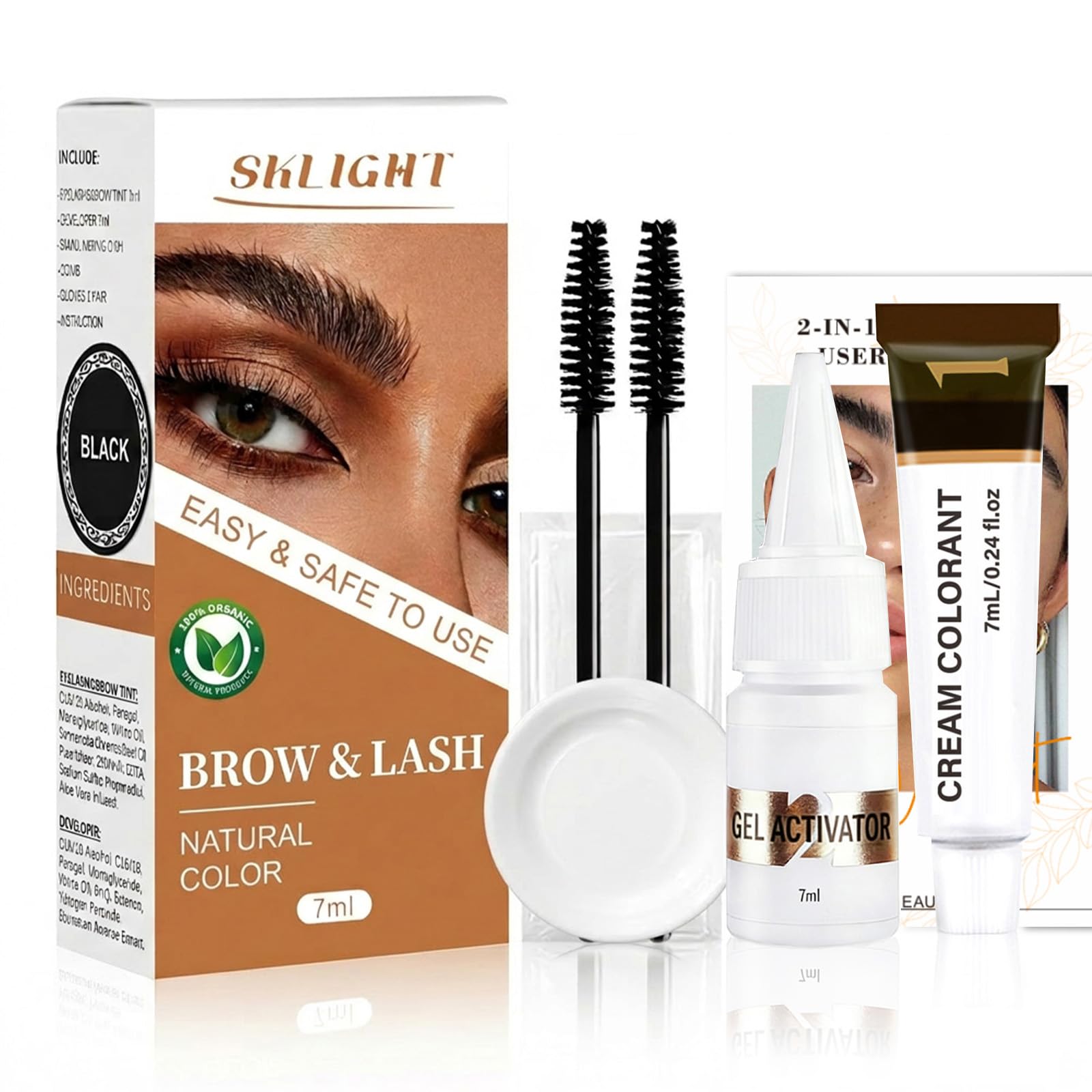 Sklight Lash Color Kit packaging for at-home tint solution