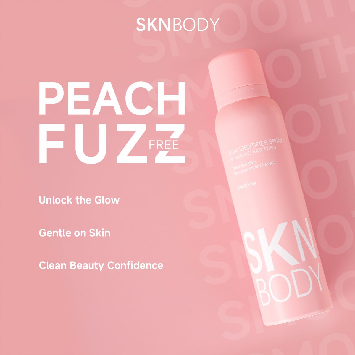 SKNBODY Step-by-step dermaplaning process: spritz, shave, rinse.