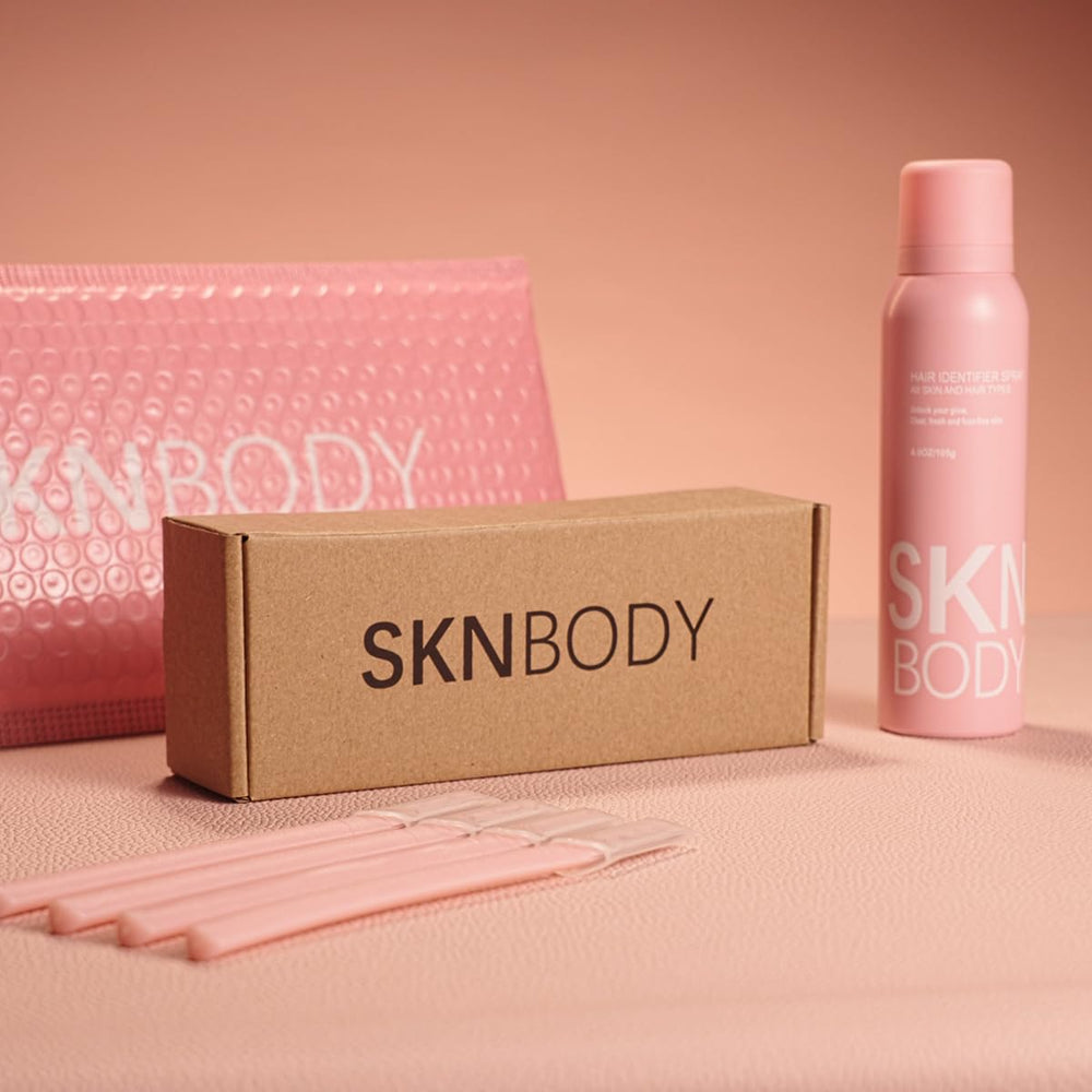 SKNBODY User enjoying a facial hair removal routine for a polished look.