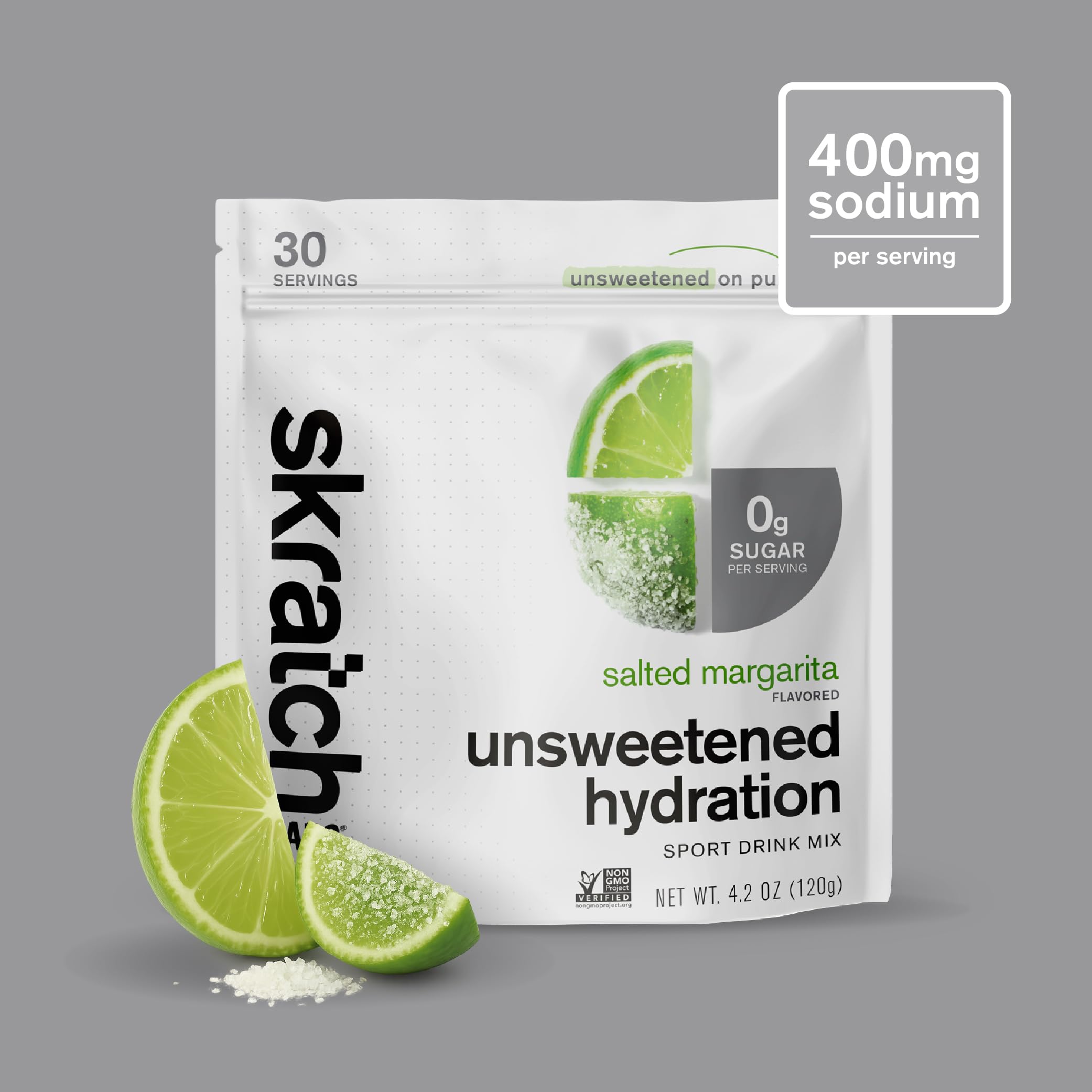 Skratch Labs Unsweetened Hydration being mixed in a bottle for on-the-go electrolyte support.