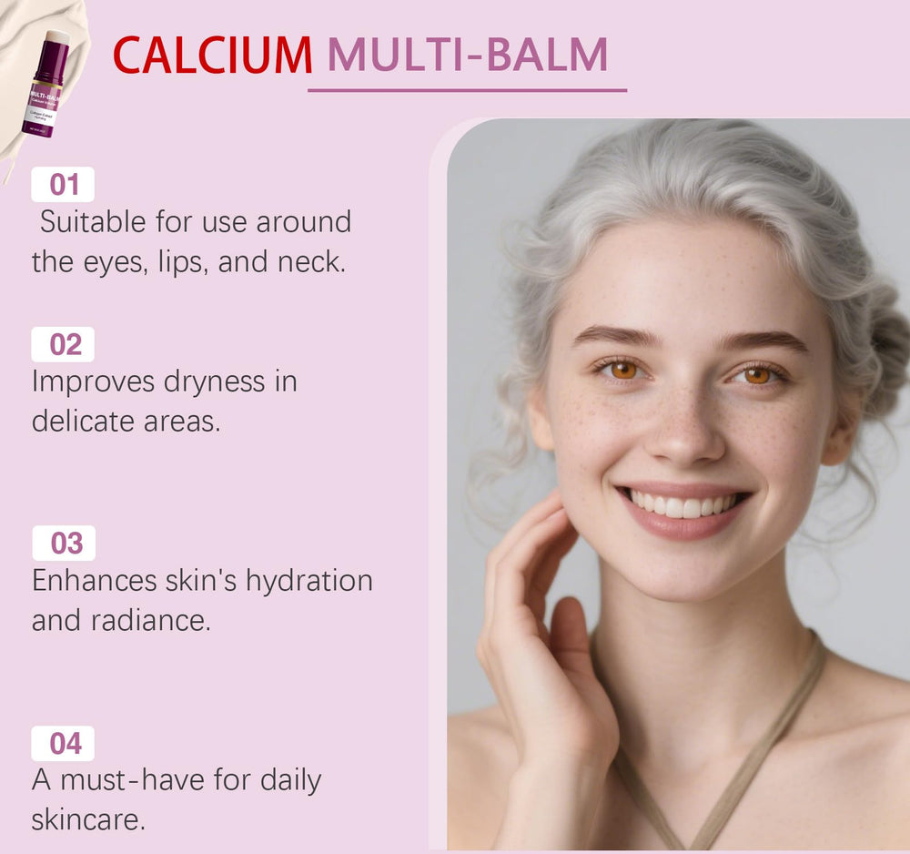 SKROSS Calcium Multi Balm Lip Area nourishes lips with soft, comfortable hydration.
