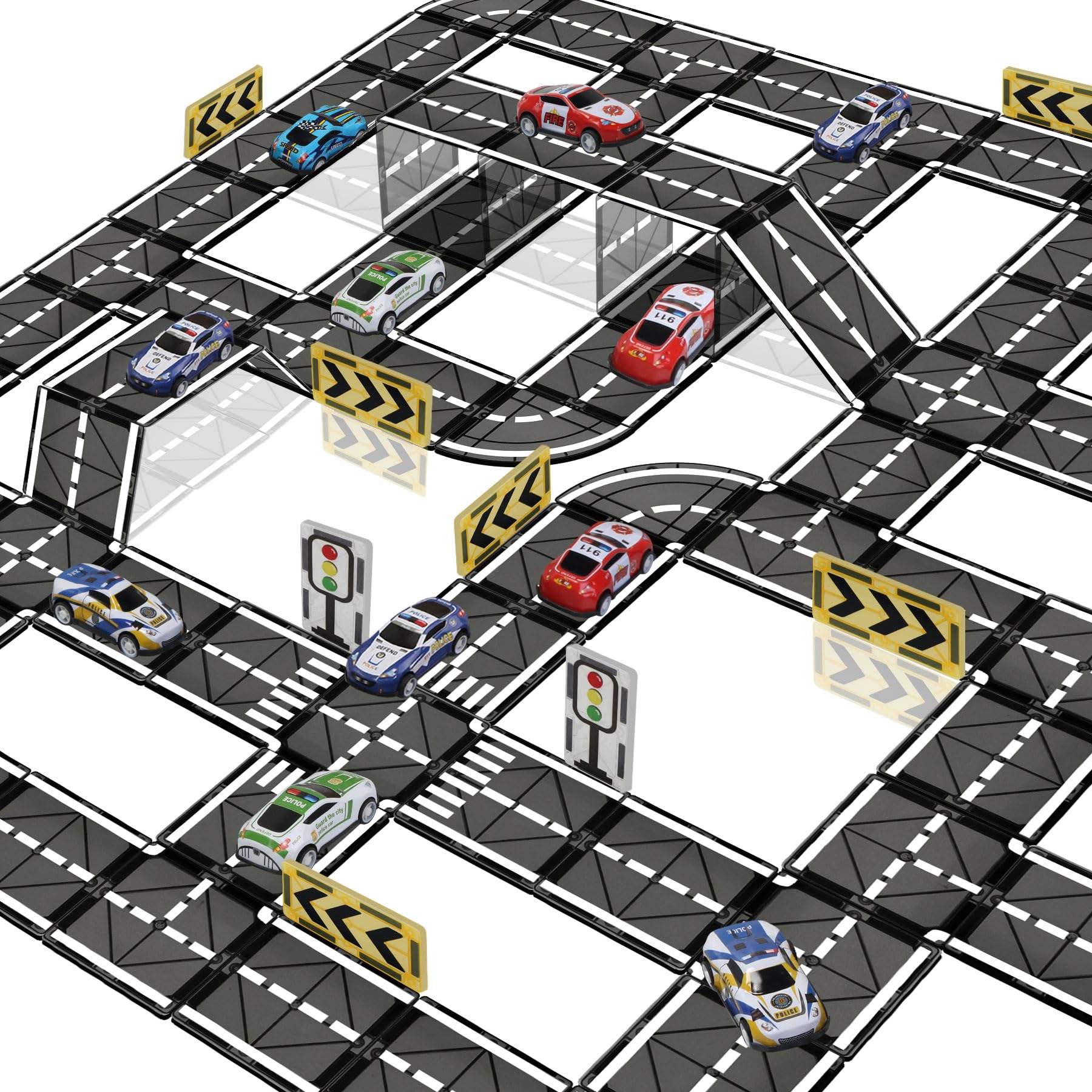 SKTMYY magnetic road set for imaginative play and early STEM exploration.