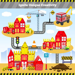 SKTMYY magnetic tiles Road tiles help create dynamic city layouts
