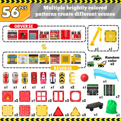 SKTMYY magnetic tiles Telescopic crane in action for lifts during pretend builds