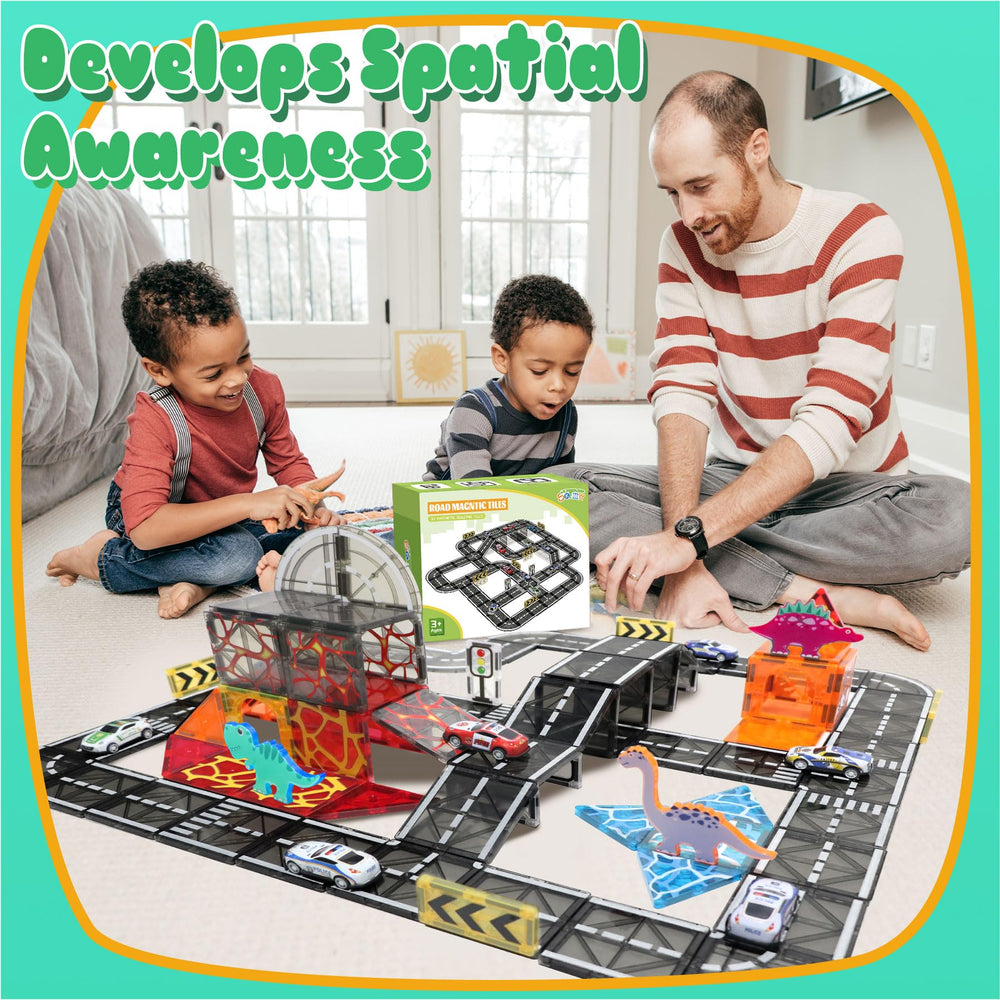 SKTMYY traffic signs help teach signals during guided or free play.