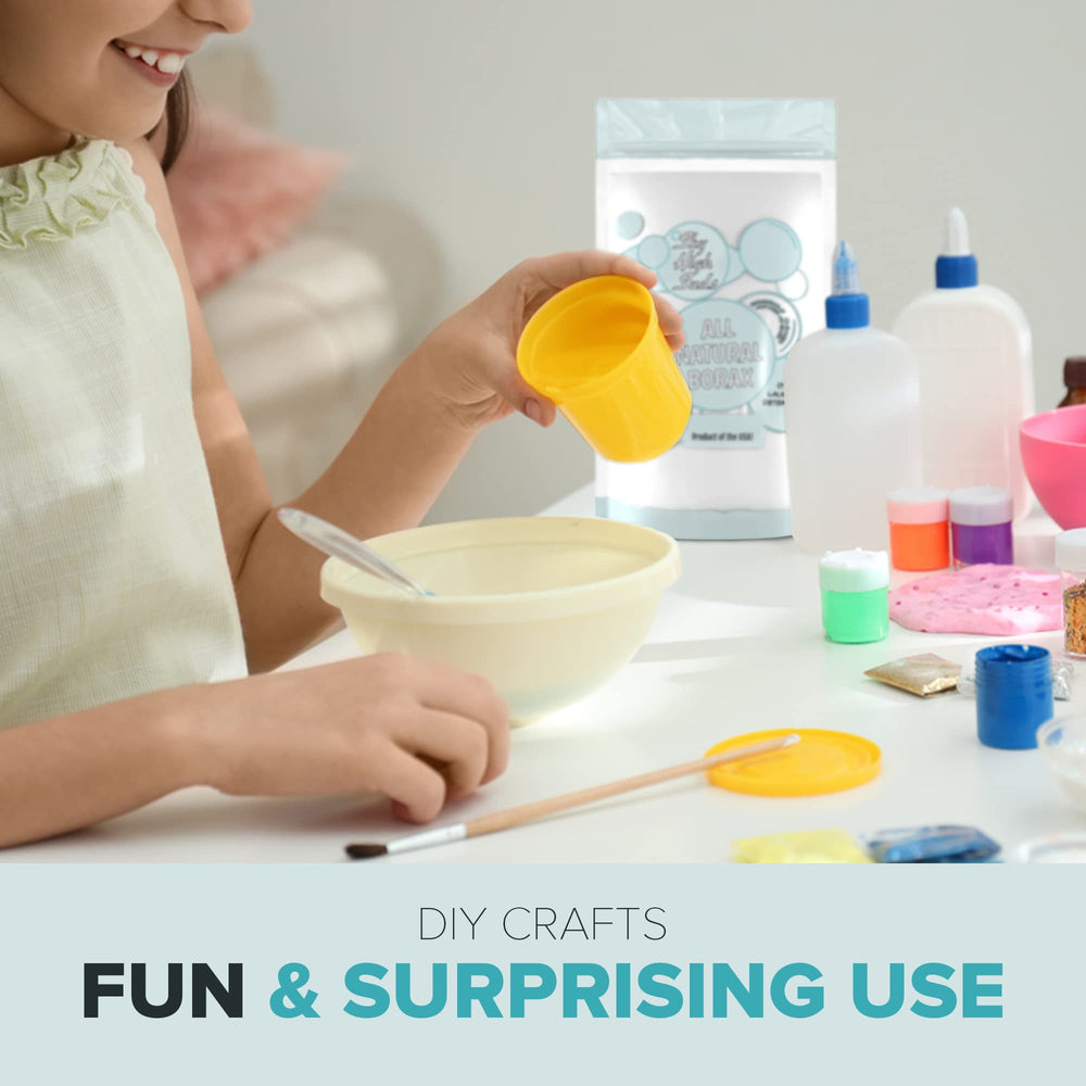 SKY HIGH SUDS borax powder deodorizes carpets and upholstery.