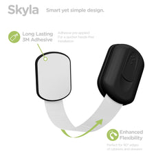 Skyla Homes Baby Locks in toddler-proof action on a cabinet