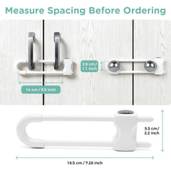 Skyla Homes lock with a D-shaped pull highlights tool-free installation.