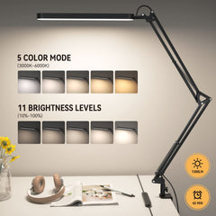 SKYLEO desk lamp head is rotatable, directing light to where you need it.