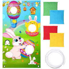 Skylety Easter toss banner with chicken design, ideal for indoor-outdoor festive decoration.