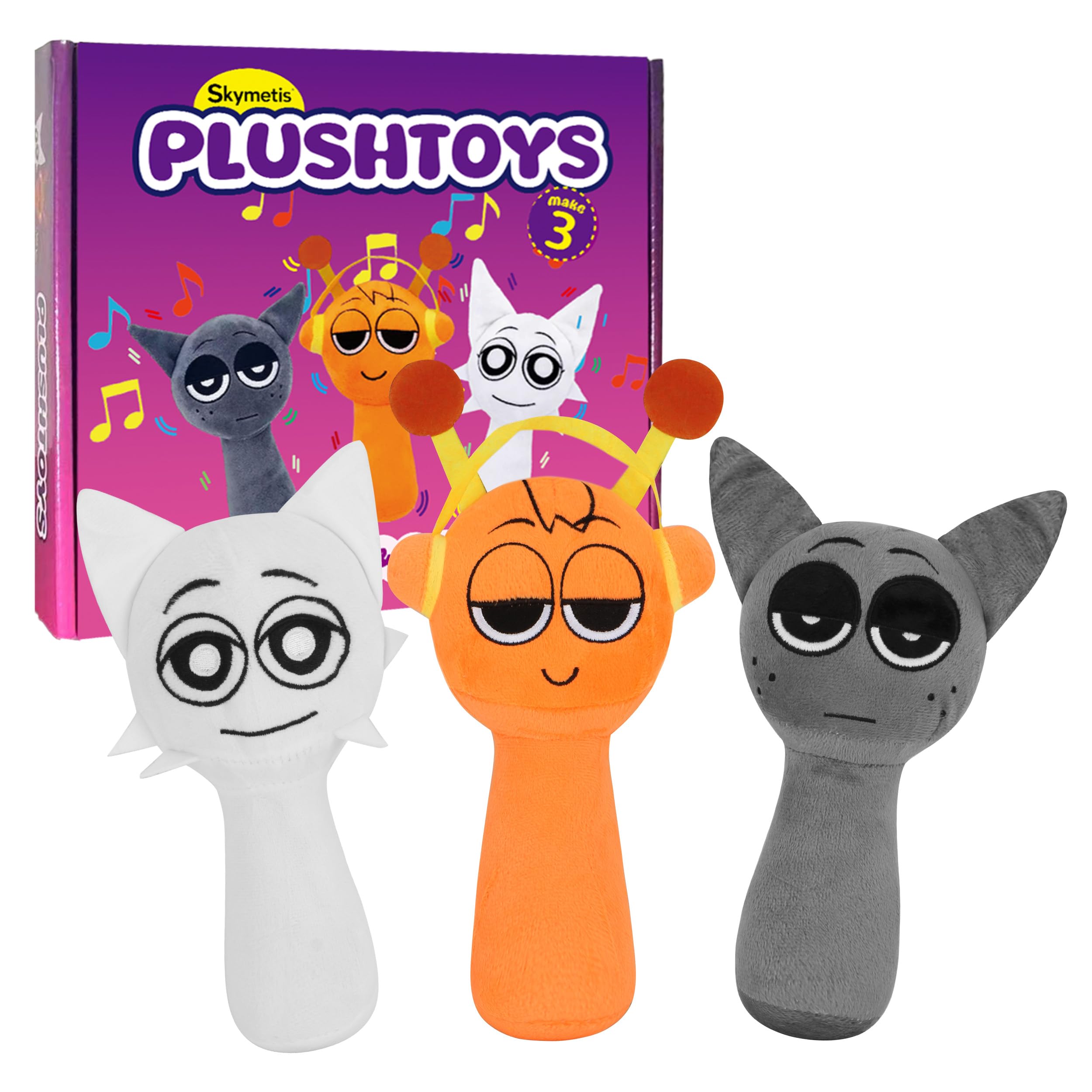 Skymetis Sprunky plush toy 8-inch: a cozy desk buddy for gaming-inspired setups.