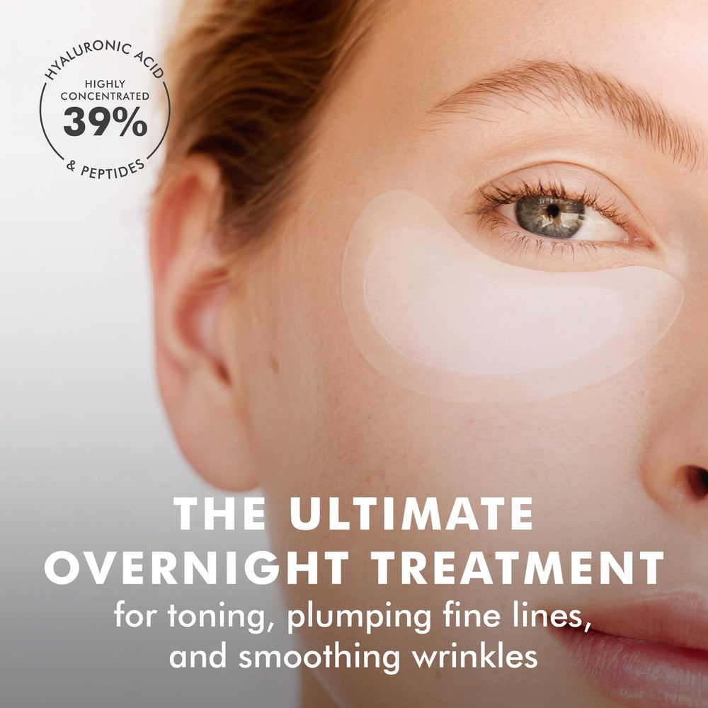 Skyn ICELAND overnight no-slip eye mask resting on the eye area