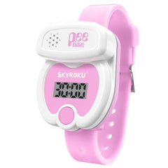 SKYROKU Potty Watch with silicone band for gentle, comfortable wear during potty training.